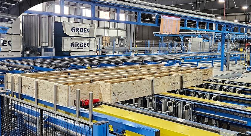 Floor panels production